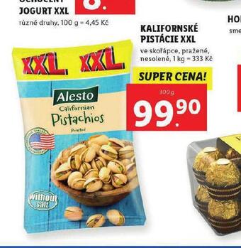 Lidl Kalifornské pistácie xxl nabídka