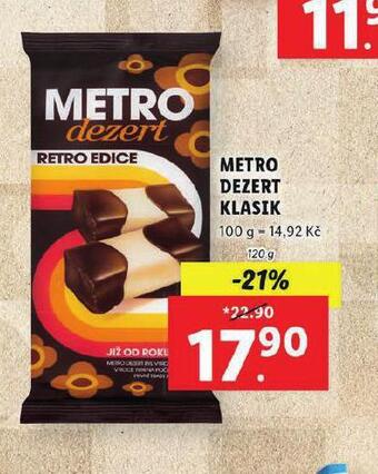 Lidl Metro dezert klasik nabídka