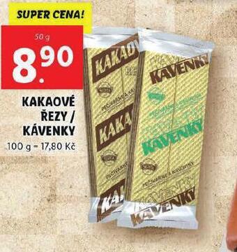 Lidl Kakaové řezy / kávenky nabídka