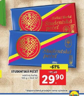 Lidl Studentská pečeť nabídka