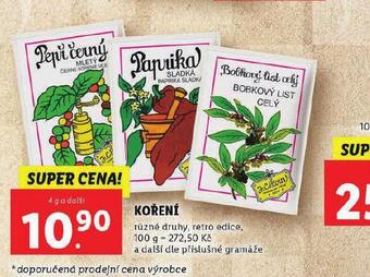 Lidl Koření nabídka