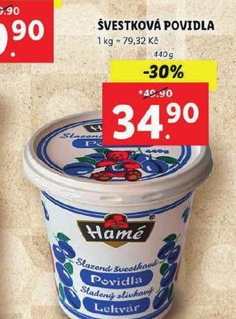 Lidl Švestková povidla nabídka