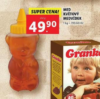Lidl Med květový medvídek nabídka