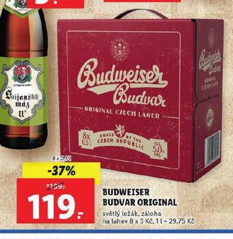 Lidl Pivo budweiser budvar original nabídka