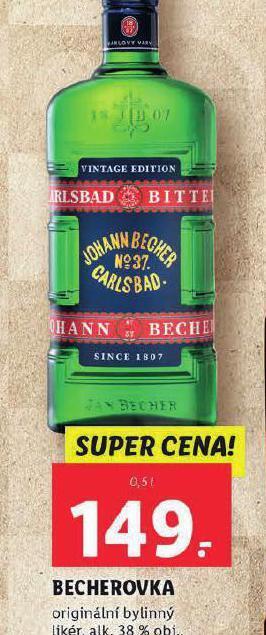 Lidl Becherovka nabídka