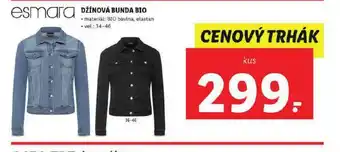 Lidl Džínová bunda bio nabídka