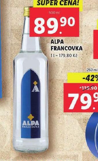 Lidl Alpa francovka nabídka