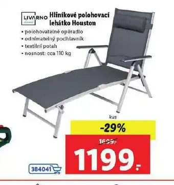 Lidl Hiníkové polohovací lehátko houston nabídka