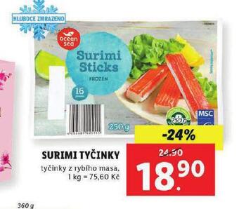 Lidl Surimi tyčinky nabídka