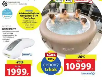 Lidl Nafukovací vířivý bazén whirpool ůay-z-spa palm springs nabídka