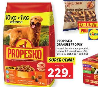 Lidl Propesko granule pro psy nabídka