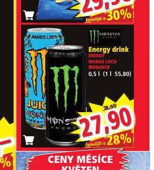 Norma Monster energy drink nabídka
