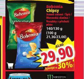 Norma Bohemia chips nabídka