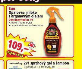 Norma Sun opalovací mléko s arganovým olejem nabídka