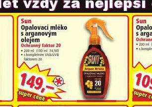Norma Sun opalovací mléko s arganovým olejem nabídka