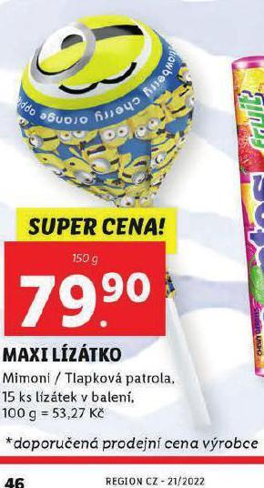 Lidl Maxi lízátko nabídka