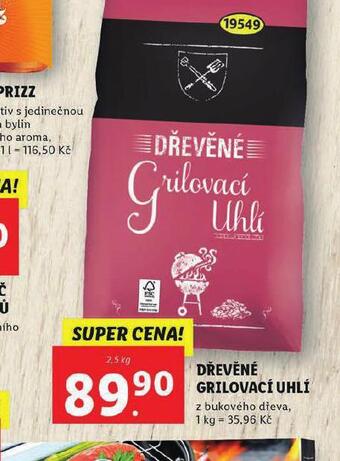 Lidl Dřevěné grilovací uhlí nabídka