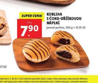 Lidl Kobliha s čoko-oříškovou náplní nabídka