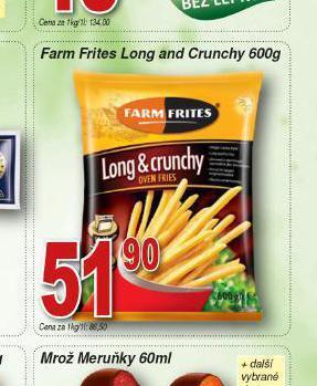 Farm frites long and crunchy