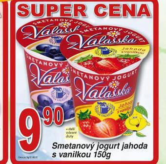 Lidl Smetanový jogurt jahoda s vanilkou nabídka