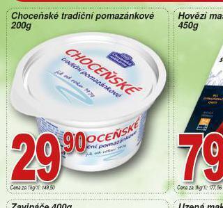 Lidl Choceňské tradiční pomazánkové nabídka