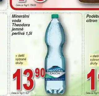 Lidl Minerální voda theodora jemně perlivá nabídka