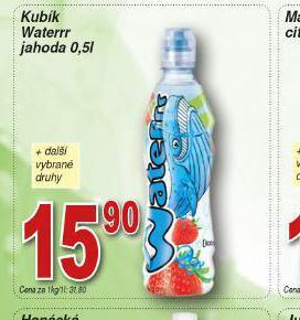 Lidl Kubík waterrr jahoda nabídka
