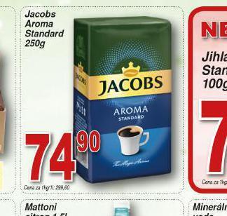 Lidl Jacobs aroma standard nabídka