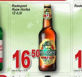 Lidl Pivo radegast ryze hořká 12 nabídka