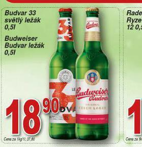 Lidl Pivo budweiser budvar original nabídka