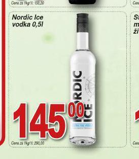 Lidl Nordic ice vodka nabídka