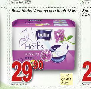 Lidl Bella herbs verbena deo fresh nabídka