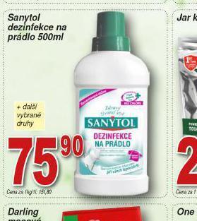 Lidl Sanytol dezinfekce na prádlo nabídka