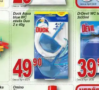Lidl Duck aqua blue wc závěs duo nabídka