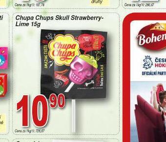 Lidl Chupa chups skull strawberry - lime nabídka