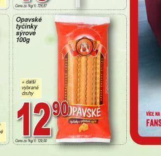 Lidl Opavské tyčinky sýrové nabídka