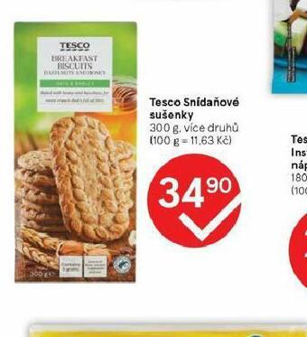 Tesco Tesco snídaňové sušenky nabídka