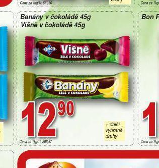 Lidl Banány v čokoládě nabídka
