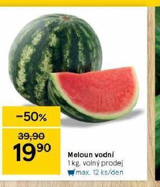 Tesco Meloun vodní nabídka