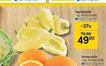 Tesco Paprika bílá nabídka