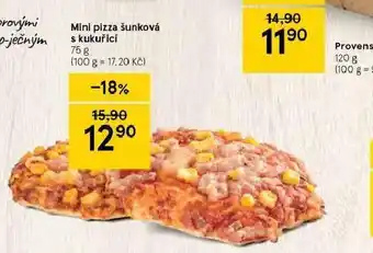 Tesco Mini pizza šunková s kukuřcí nabídka