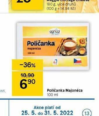 Tesco Poličanka majonéza nabídka