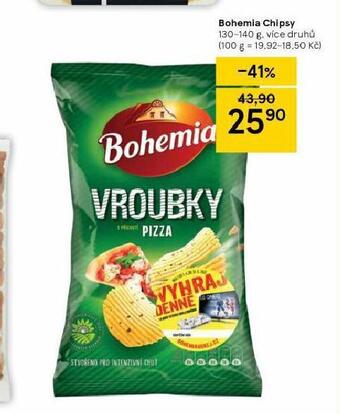 Tesco Bohemia chips nabídka
