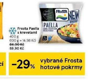 Tesco Frosta paella s krevetami nabídka