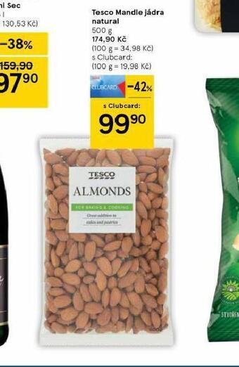 Tesco Tesco mandle jádra natural nabídka