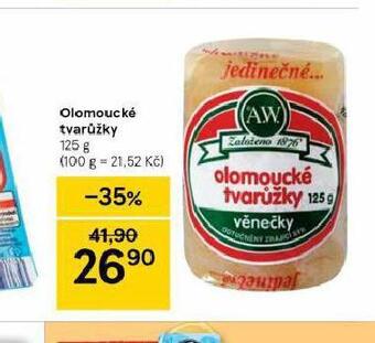Tesco Olomoucké tvarůžky nabídka