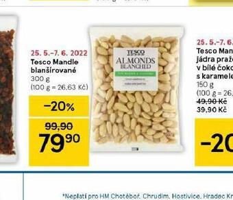 Tesco Tesco mandle blanšírované nabídka