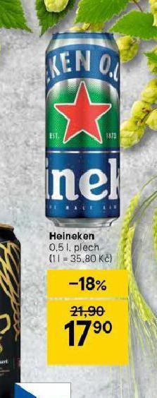 Tesco Pivo heineken nabídka