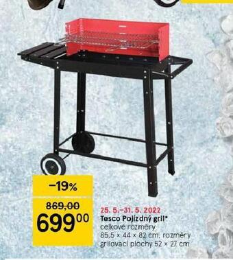 Tesco Tesco pojízdný gril nabídka