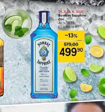 Tesco Bombay sapphire gin nabídka